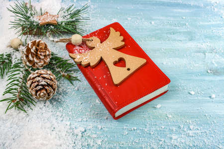 The Bible is on the table, Happy Christmas