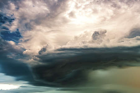 dramatic sky in a storm. thunderstorm clouds
