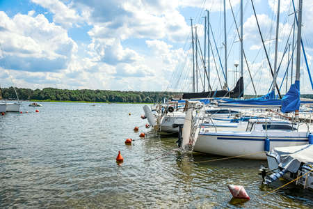 Yachts for berth, sailing or lifestyleの写真素材