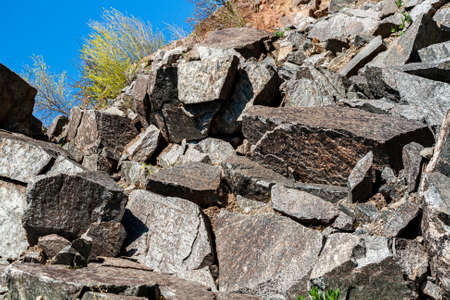 Iron ore for production, background stone . geology.