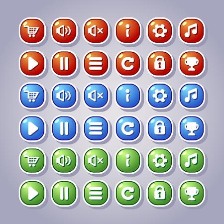 Set game iconsのイラスト素材