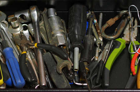 Home hand tools in a drawer.