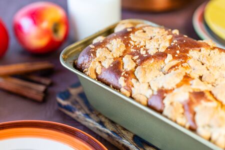Fresh Cake Homemade pastries. Home kitchen. Sweet dessert for children. Tasty and healthy.の写真素材