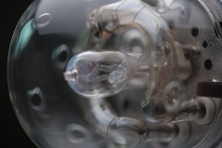 The structure of cinema searchlight  Close upの写真素材