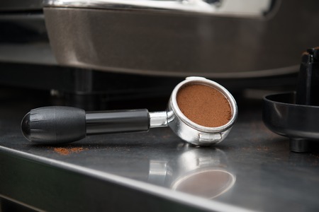 Holder is the irreplaceable thing for every coffee machineの写真素材