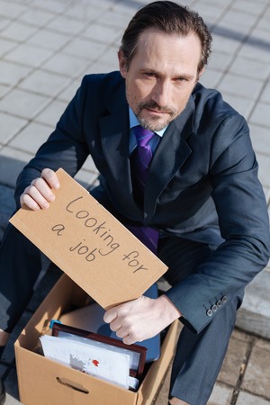 Angry office worker lost his job