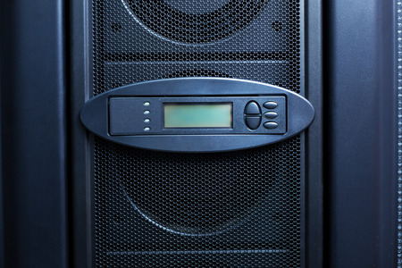 Close up of control panel in the data center