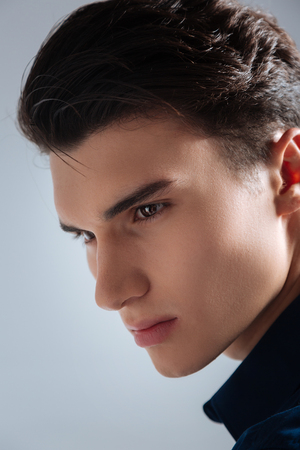 Portrait of handsome man that posing on cameraの写真素材