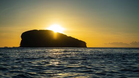 Wavy ocean in the morningの写真素材