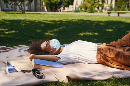 Relaxing in quiet place and following sanitary regulations