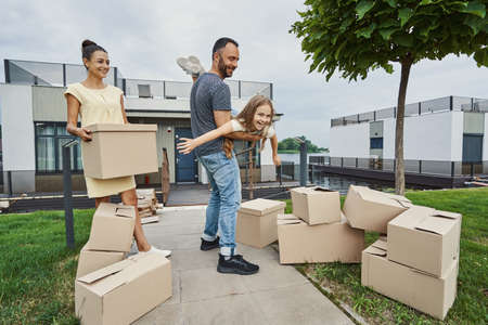 Happiness of this moment gives me wingsの写真素材