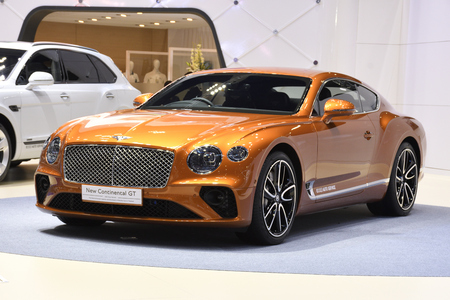 Nonthaburi,THAILAND - March 30, 2018: The BENTLEY New Continental GT at THE 39th BANGKOK...