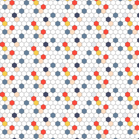 Seamless pattern with hexagons. Abstract background. Vector illustration.