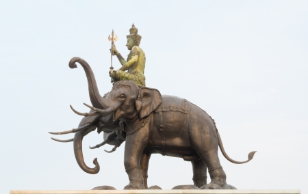 Hindu god and elephantの写真素材