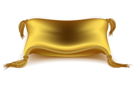 golden pillowのイラスト素材