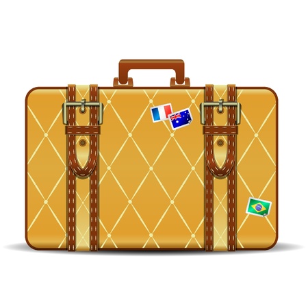 yellow suitcaseのイラスト素材