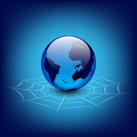 globe in webのイラスト素材