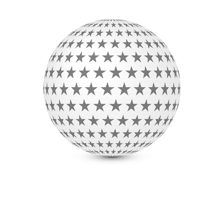 ball with starsのイラスト素材
