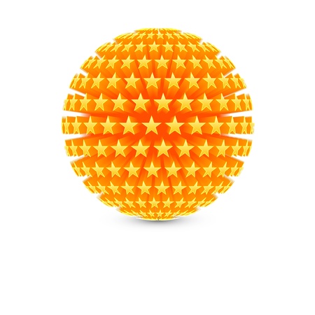 ball with starsのイラスト素材