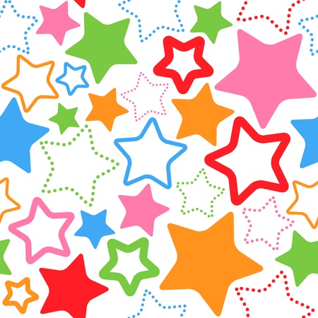 seamless pattern with stars のイラスト素材