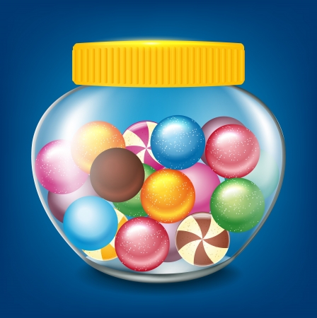 jar of sweetsのイラスト素材