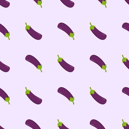 eggplant seamless template, illustration of eggplant for textile patternのイラスト素材