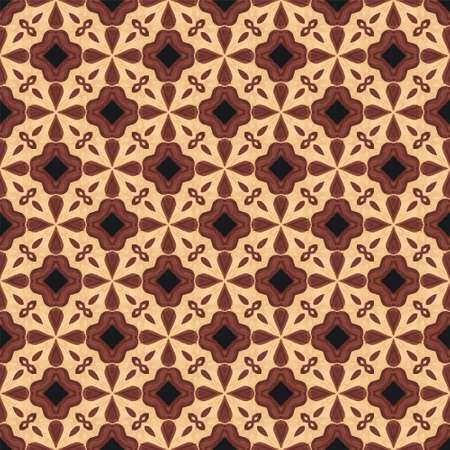 songket pattern ornament with vintage batikのイラスト素材