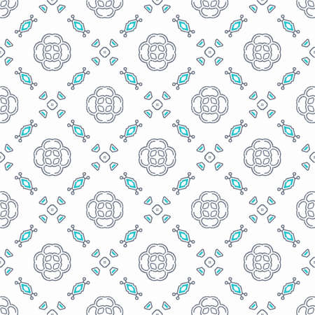 Abstract shape seamless, ornament pattern ready to printのイラスト素材
