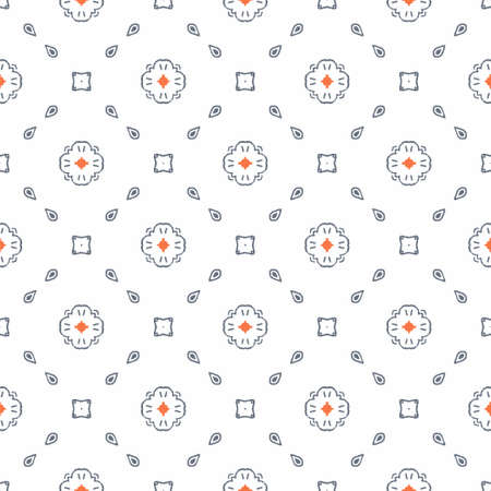 Abstract shape seamless, ornament pattern ready to printのイラスト素材