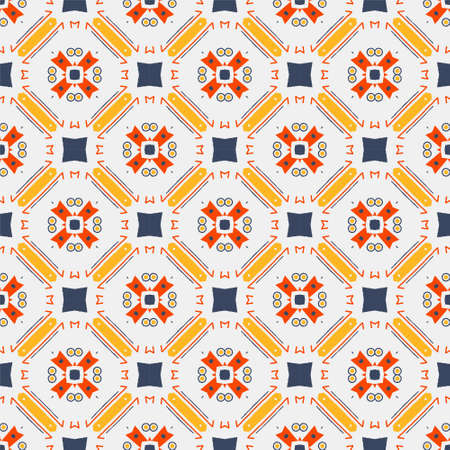 Seamless pattern ornament. Abstract shape modern design ready for print