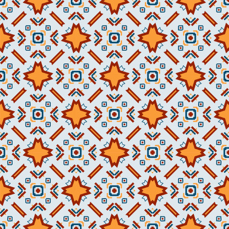 Modern pattern ornament. Abstract shape seamless design ready for printのイラスト素材