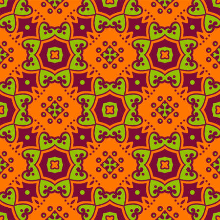 Pattern ornament luxury background. Seamless decorative design loopingのイラスト素材