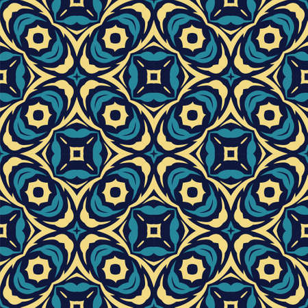 Three colors seamless abstract shape. Simple pattern ornament backgroundのイラスト素材