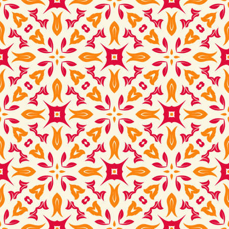 Three colors pattern ornament background. Ethnic seamless ready for printのイラスト素材