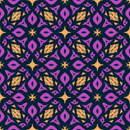 Three colors pattern ornament background. Ethnic seamless ready for printのイラスト素材