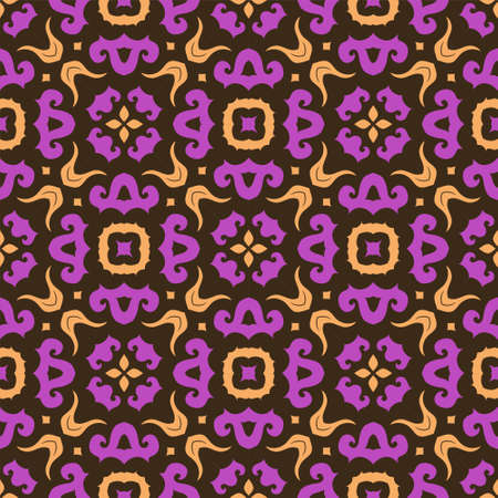 Three colors pattern ornament background. Ethnic seamless ready for printのイラスト素材