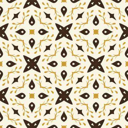 Three colors pattern ornament background. Ethnic seamless ready for printのイラスト素材