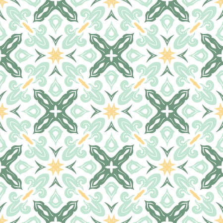 Ethnic seamless background. Songket pattern ornament with vintage styleのイラスト素材