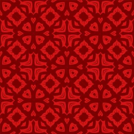 Batik seamless background. Songket pattern ornament with vintage styleのイラスト素材