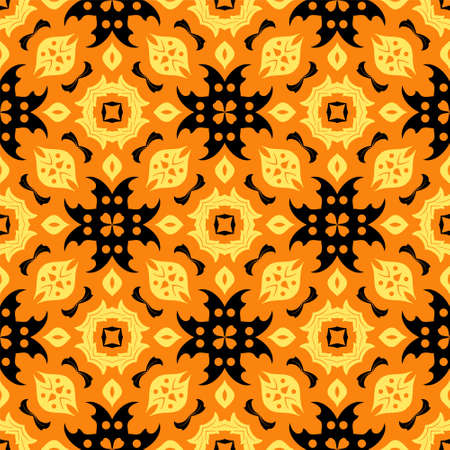 Three colors seamless ornament shape. Simple pattern abstract backgroundのイラスト素材