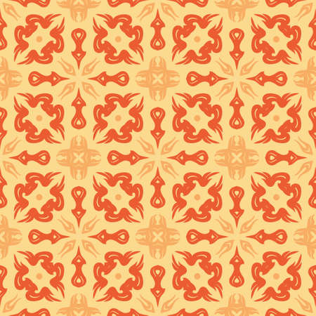 Three colors pattern ornament shape. Simple seamless abstract backgroundのイラスト素材