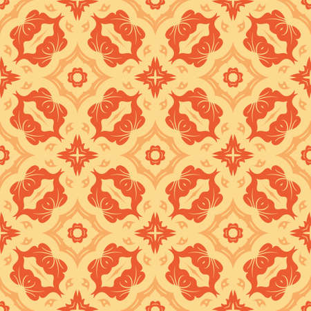 Three colors pattern ornament shape. Simple seamless abstract backgroundのイラスト素材