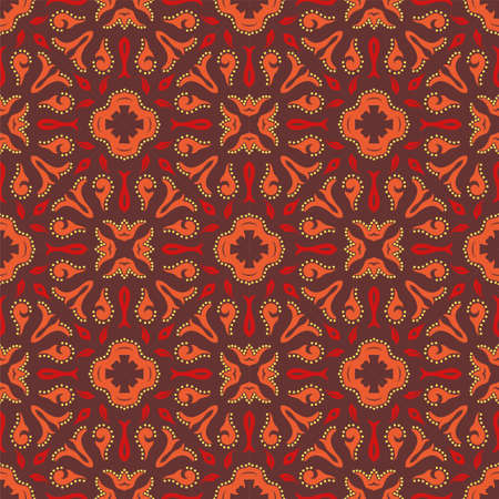 Three colors pattern ornament shape. Simple seamless abstract backgroundのイラスト素材