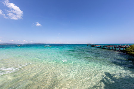 Tropical beach in Prison Island (Changu Island), Tanzaniaの写真素材