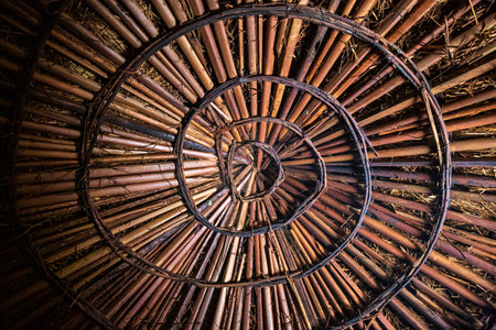 Straw Roofing in Maasai Village, Tanzania