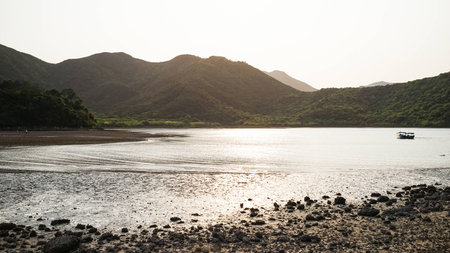 Sunset in Sai Kung Peninsulaの写真素材