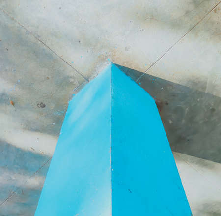 Modern Architecture. Minimal abstract blue and gray geometric background