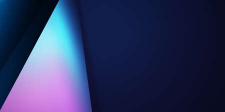 3d rendering of purple and blue abstract geometric background. Scene for advertising, technology,...