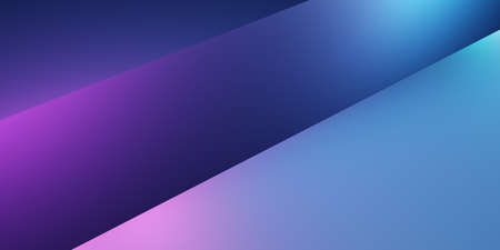3d rendering of purple and blue abstract geometric background. Scene for advertising, technology,...