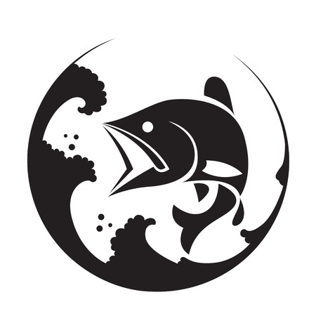 graphic fish, vectorのイラスト素材